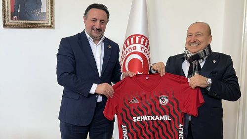 Gaziantep FK Başkanı Memik Yılmaz'dan Karayel'e ziyaret